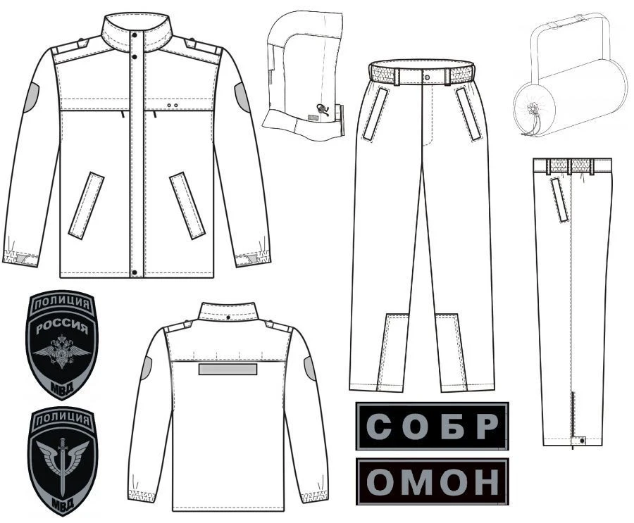 Wind and Water-Resistant Suit for Special Forces - Demiseason Model