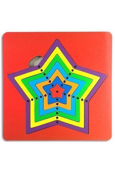 Rainbow Web Game - Star Shape Puzzle Set