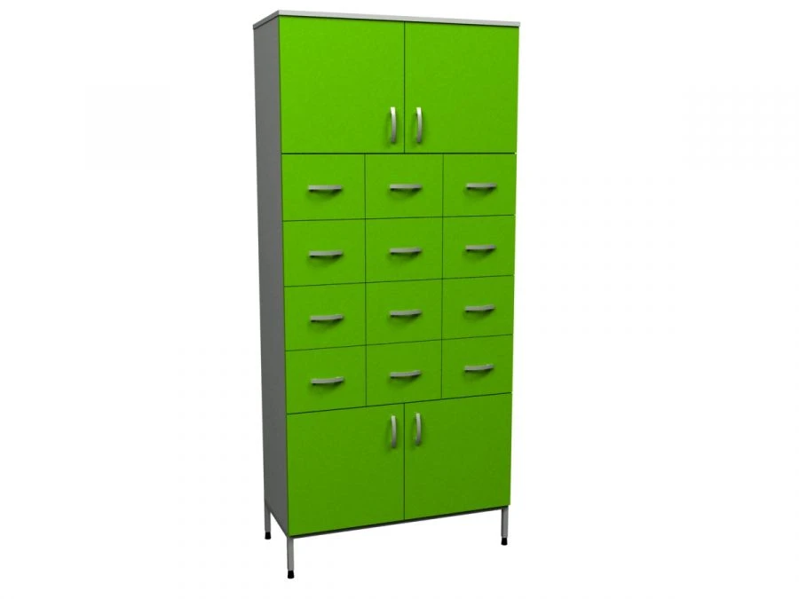 Document Storage Cabinet with 12 Drawers, Model ШК-02м