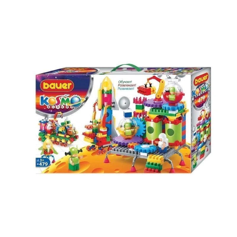 Educational Space Construction Toy Set "Bauer" 479 Pieces - Model 272