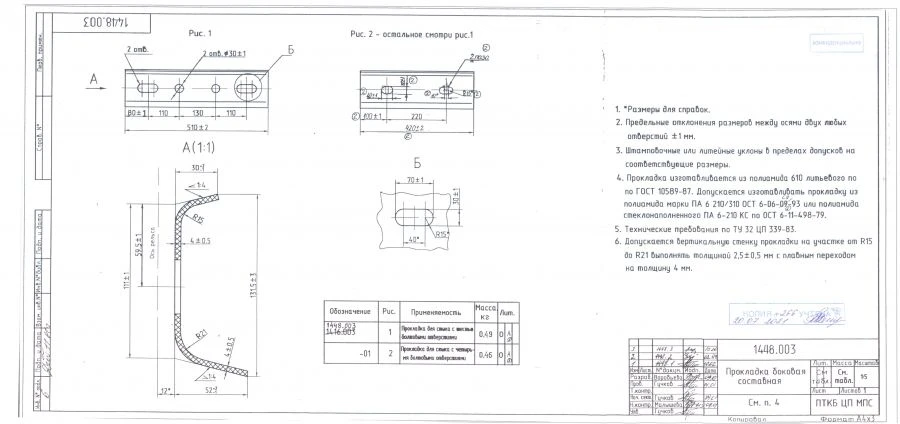 حشوة جانبية مركبة PBS-65 (1448.003) لعزل القضبان