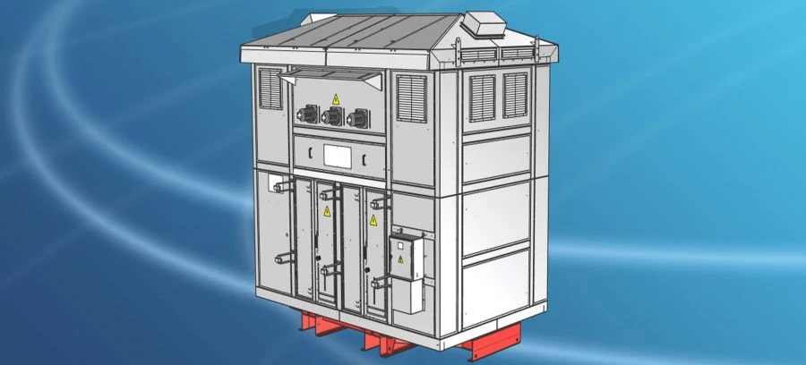 محول جاف ثلاثي الطور ذو لفّتين TRSZP-12500/35 J