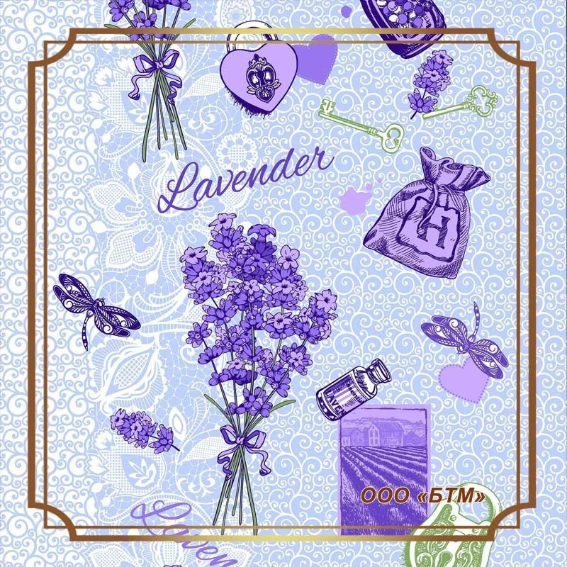 قماش قطن مطبوع - نسيج وافل - مادة 8098/53