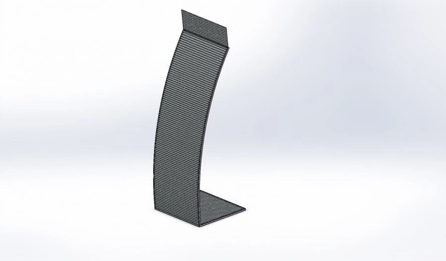 حامل عرض معدني مخصص لغرض المعلومات