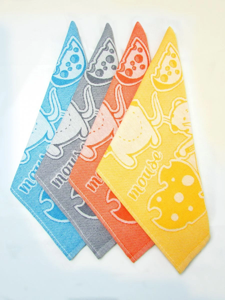 Multicolored Cotton Towels for Kitchen Use