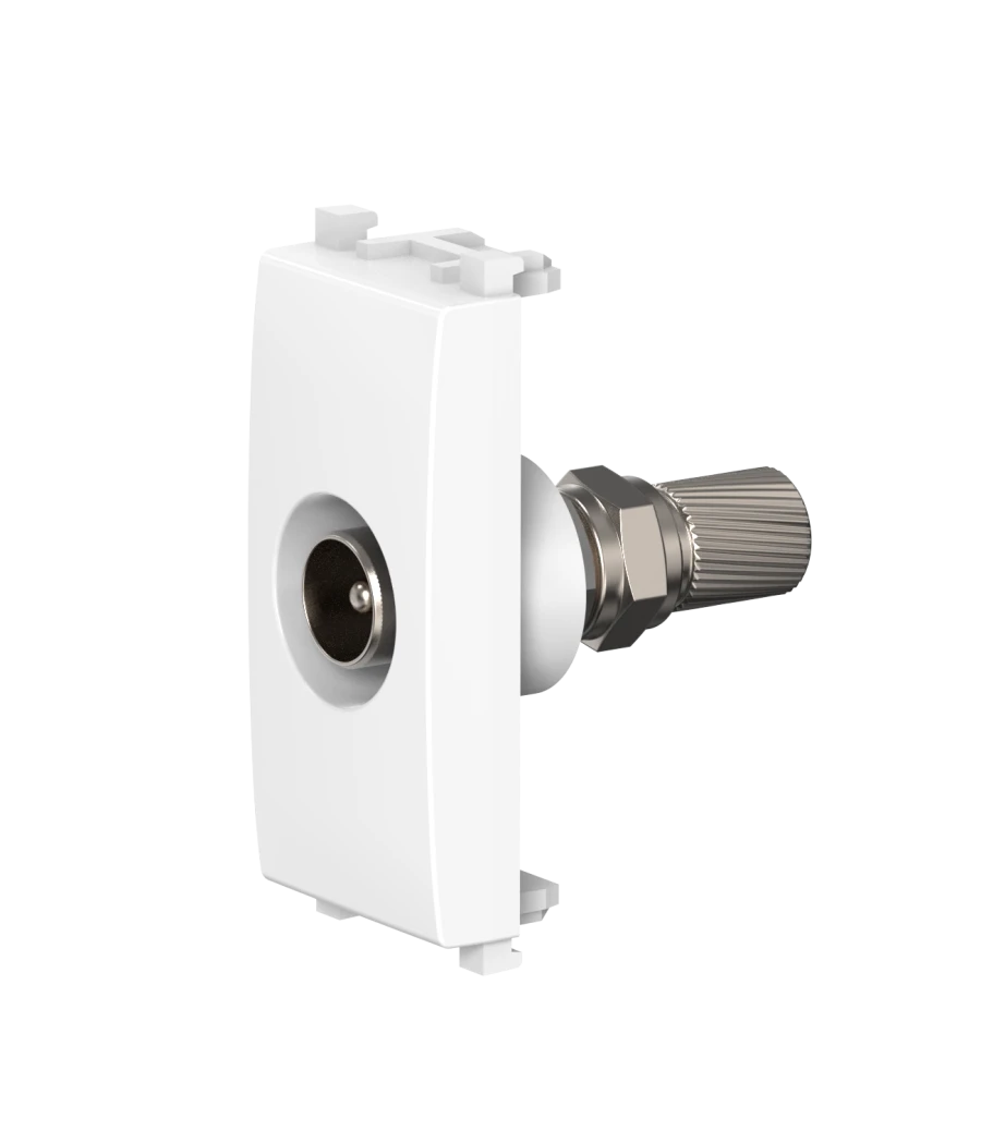 مقبس هوائي تلفزيوني مفرد مضاد للبكتيريا M/F، 1 متر - A74261.0