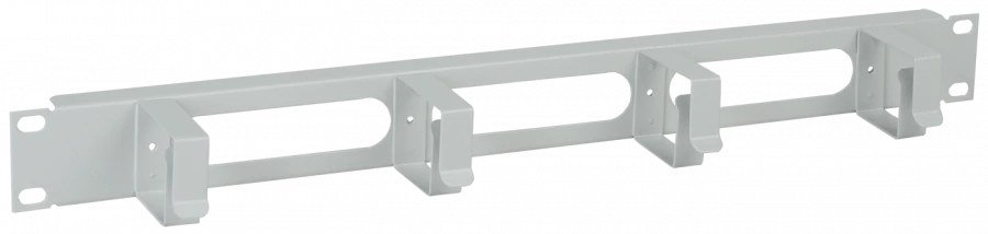 منظم كابلات ITK 19" 1U 4 حلقات، رمادي