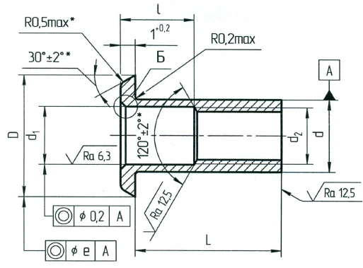 Flat Head Nut Pistons OСТ 1 11194-73