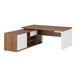 Left-Side Work Desk on Support Credenza Zion