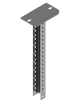 Perforated Suspension Rail SKE-000, Dimensions 41x30x200 mm to 41x30x2000 mm, Metal Thickness 2.0 mm