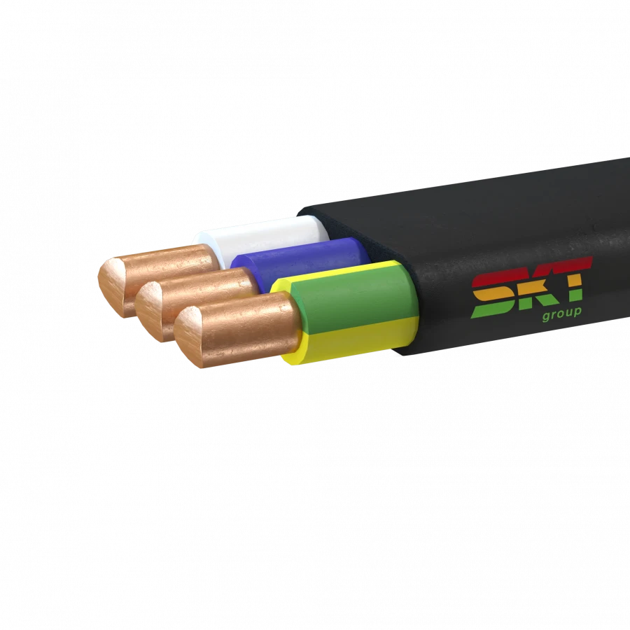 Flame-retardant power cable with low smoke and gas emission VVG-Png(A)-LS (flat design)
