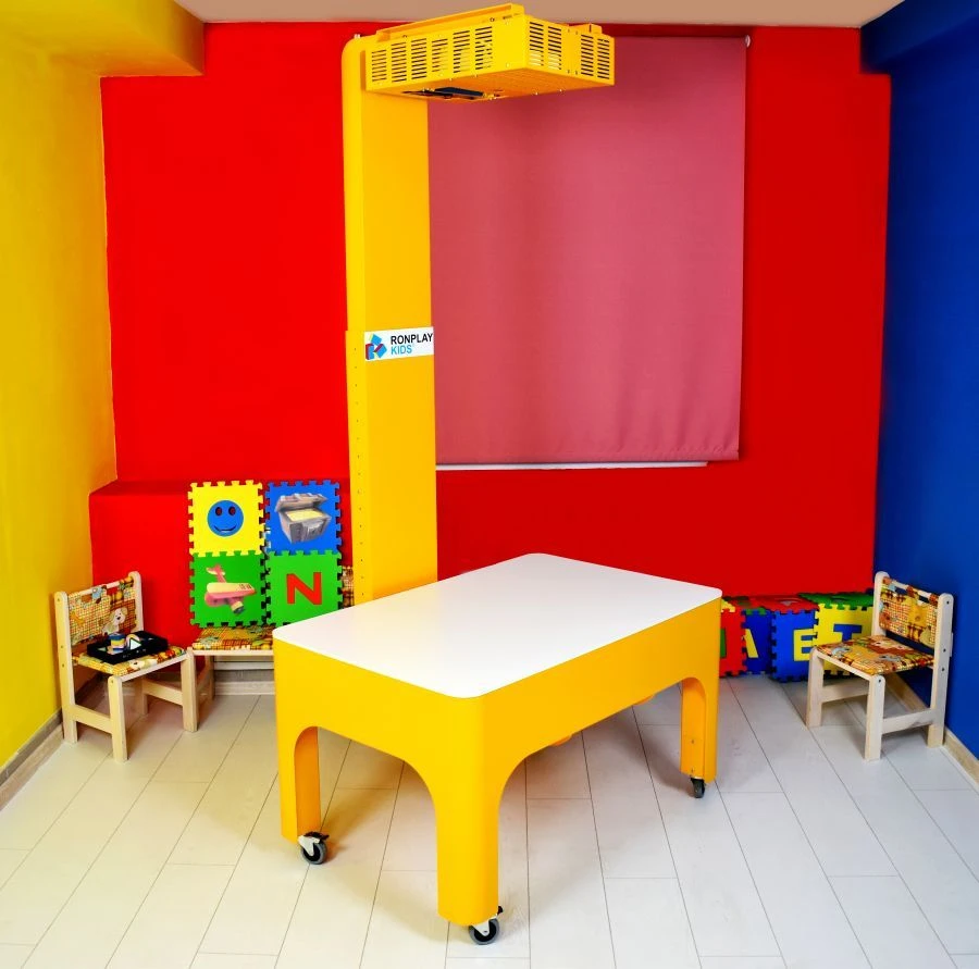 صندوق الرمل التفاعلي للأطفال 2 في 1 مع وظيفة الطاولة رون بلاي RsB 6