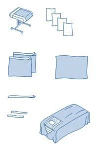 مجموعة الأقمشة الجراحية المعقمة ذات الاستخدام لمرة واحدة "زdravmedtech