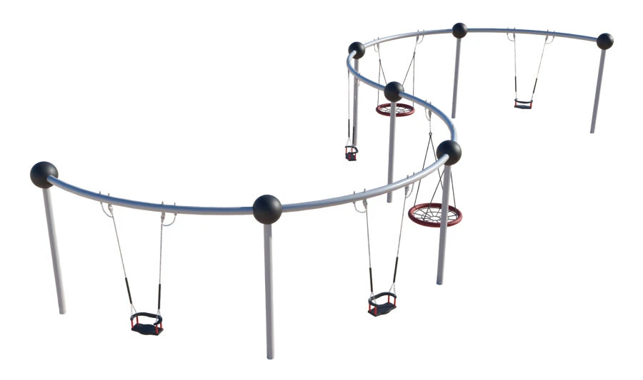 Outdoor Swing Set for Parks and Recreation 108.72.00