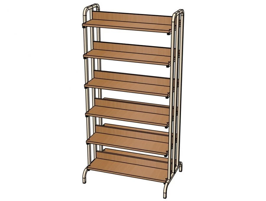 Double-Sided Library Shelf for Schools - SC07