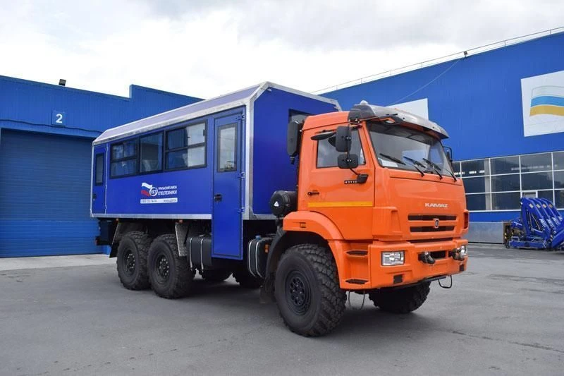 Special bus, UZST brand, type UZST08, modification 5861-27 on chassis KAMAZ 5350-D5