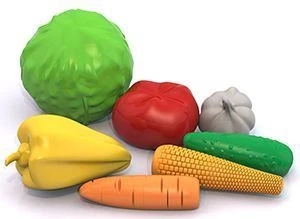 Vegetable Play Set (7 Pieces in a Net)