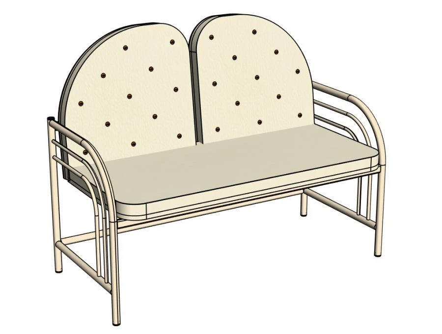 Leon Sofa, 2-Seater, Model NUM12