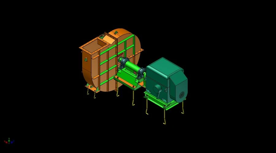 مروحة مركزية لأنظمة تنظيف الغاز DAh2