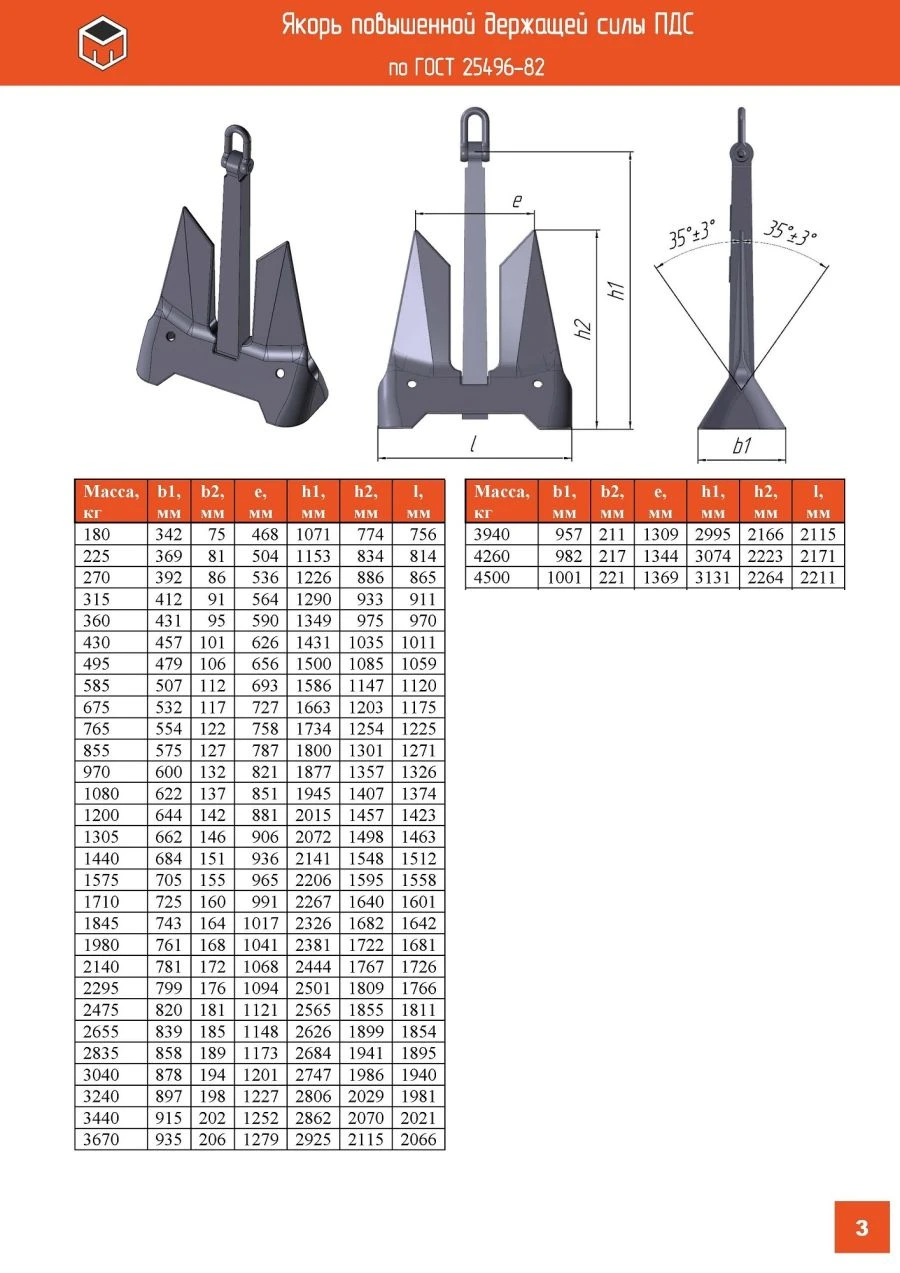 Vertical Anchor PDS GOST 25496-82