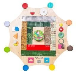 Tactile Disk with Decorative Elements for Child Development