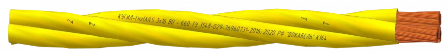 Power cable, fire-resistant, with copper or tinned copper conductors of increased flexibility KUSIL-G ng(S)-FRHF xx PO