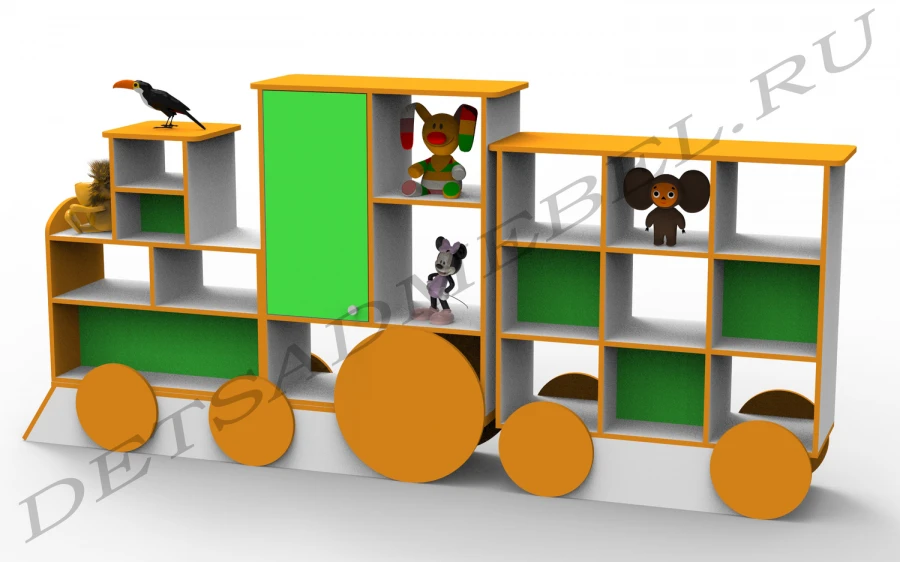 رف تخزين على شكل قطار "باروفوز