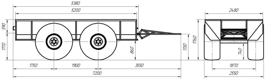 All-Terrain Cargo Trailer "Predator" P25-160