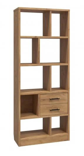 رف خشبي مكتبي عملي مع أدراج للأماكن العامة