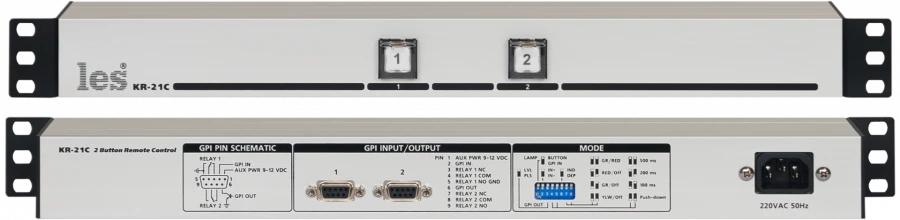 لوحة التحكم بإشارات GPI مع زرين - نموذج KR-21C