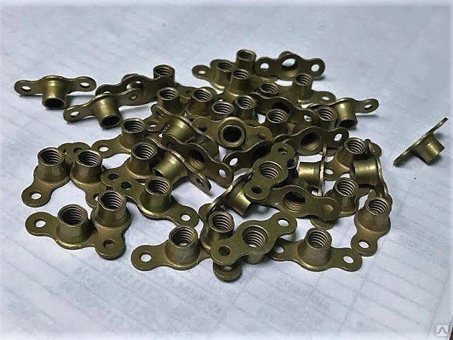Self-Locking Two-Eared Nuts for Aviation Industry OСТ 1 33071-80