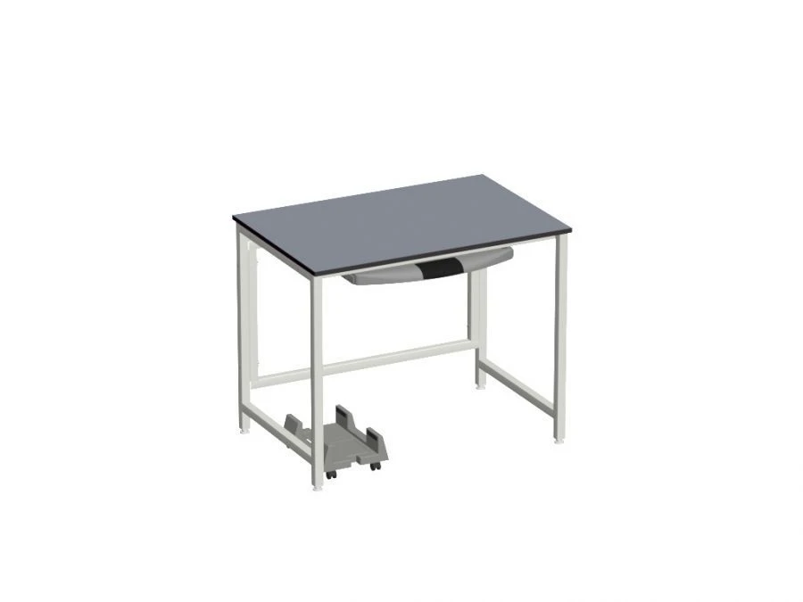 Metal Computer Desk with Keyboard Shelf - Model SK