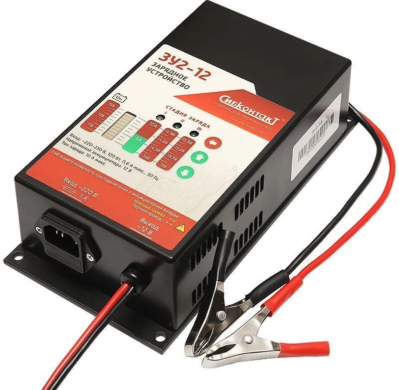 شاحن ثلاثي المراحل ZU2-12 مع إعدادات قابلة للتعديل، 12 فولت، 10 أمبير