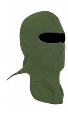 Black Half-Wool Knitted Face Mask for Special Forces Personnel
