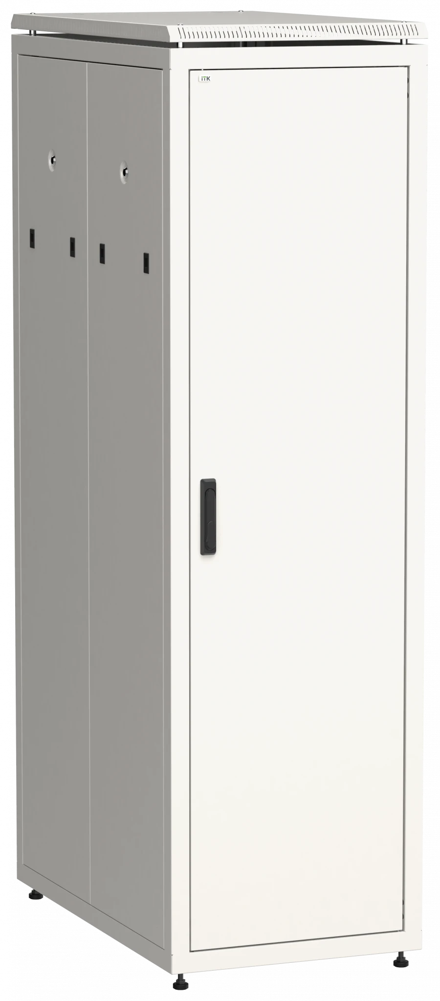 خزانة الشبكة 19" LINEA N 42U 600x1000 مم بأبواب معدنية رمادية