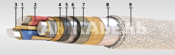 Aluminum Conductor Power Cable AABL-6 3x95