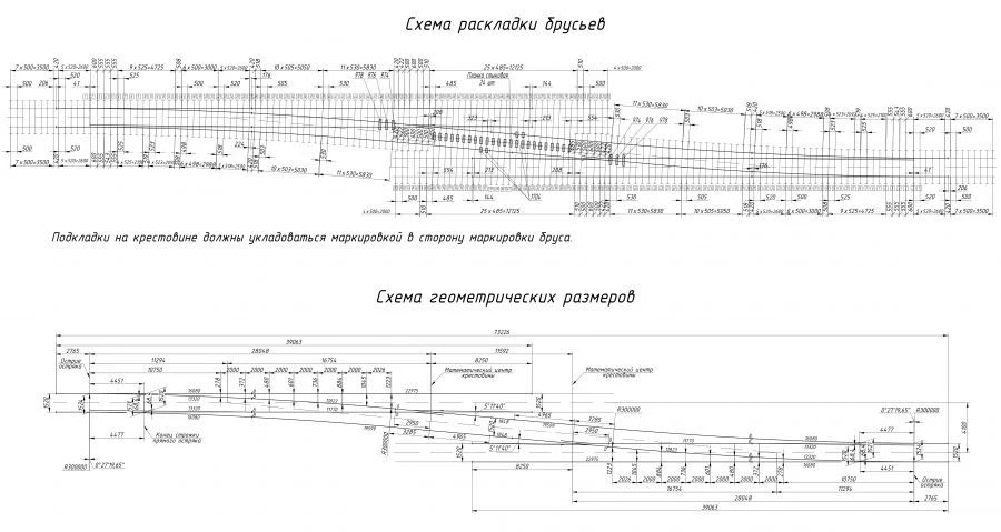 Single Turnout Type R65 Model 1/11 (Project 2728.00.000/-01)