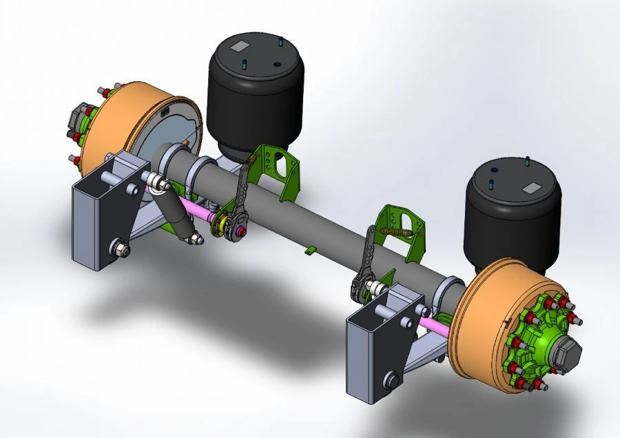 مجموعة محور مع تعليق هوائي AXL-13-RFSLPK-00