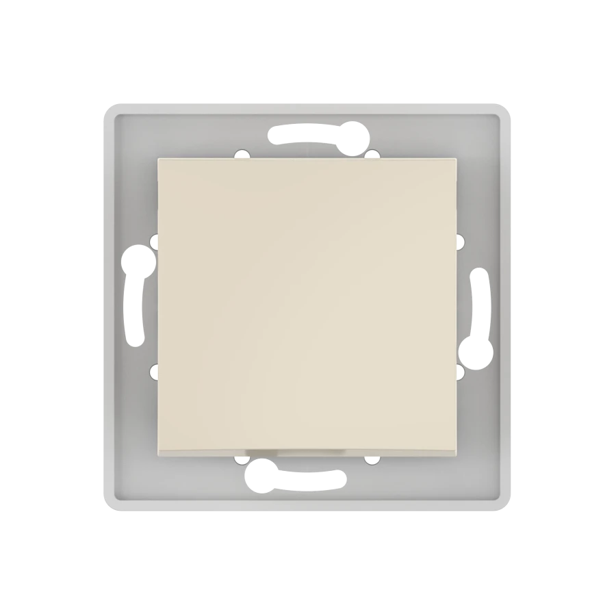 CADUCEUS ALING PRESTIGE Hidden Installation Push Button Switch 10A, 250V, Beige, Art. 60090.9