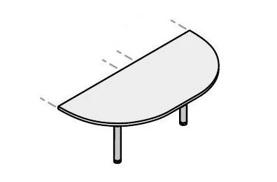 Grand Series Office Wooden Connector Extension