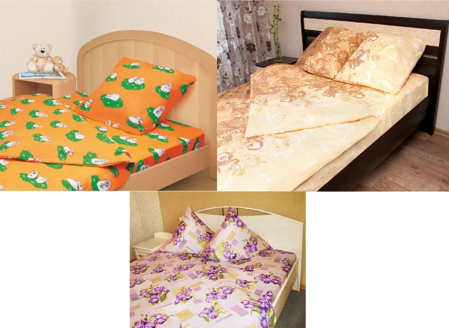 100% Cotton Bed Linen Set - Assorted Colors