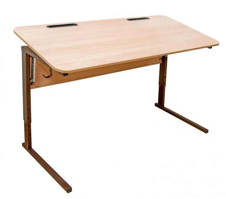 Adjustable Student Desks for Two with Tilt, Type II, Models 3-7, 3-5, 5-7