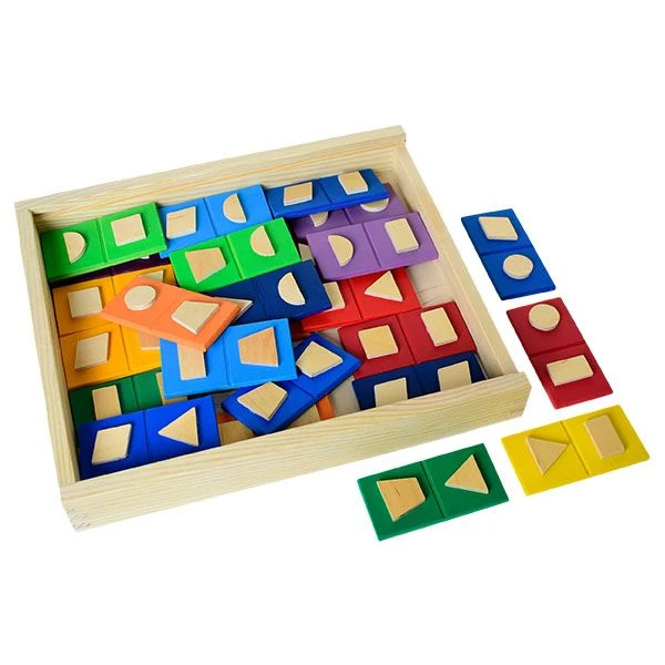 Geometric Shapes Dominoes Educational Game