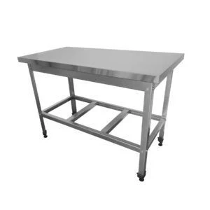 Stainless Steel Production Cutting Table without Edge and Shelf