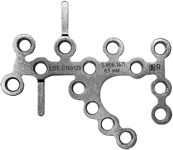 لوحة كعب لتثبيت الكسور