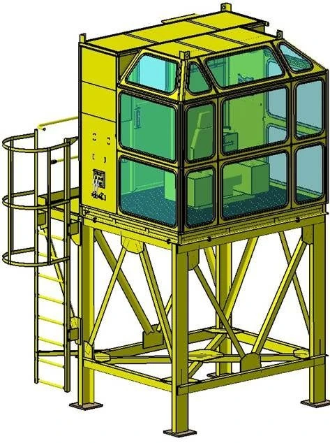 كابينة التحكم للرافعة الكهربائية الجسرية الطراز 360(190)/32/10طن