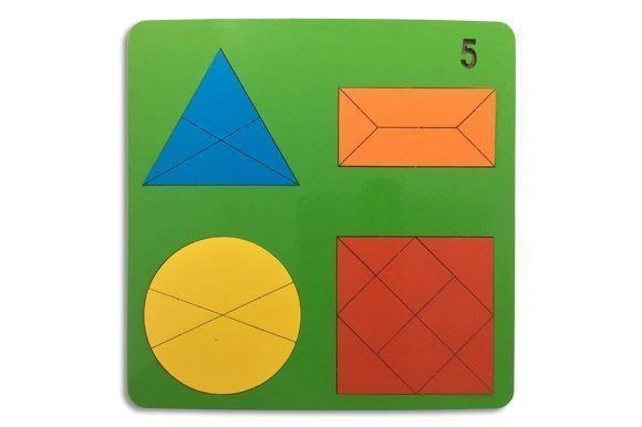 Fun Geometry Game #5 with Colorful Shapes