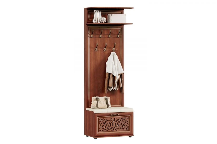 Alexandria LD 125.090.000 Clothes Rack with Bench (Walnut)