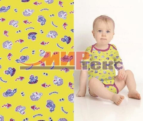 Melange Knit Fabric (Cotton 75%, Polyester 25%) Elastic 1+1
