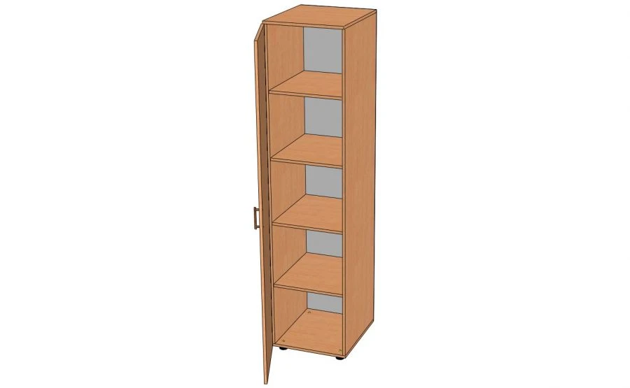 Closed Storage Cabinet with Four Shelves - Model ШП-2